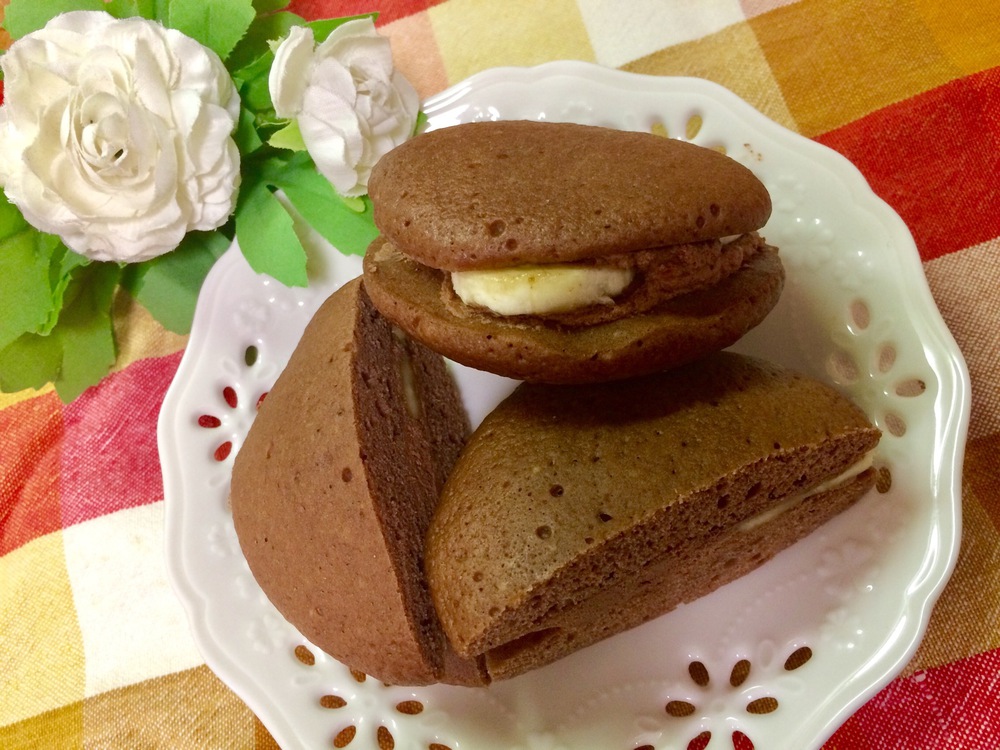 森永 天使のお菓子レシピのチョコブッセを作りました♡♡冷蔵庫にストックしてある純ココアで作ったココアペーストを使い
