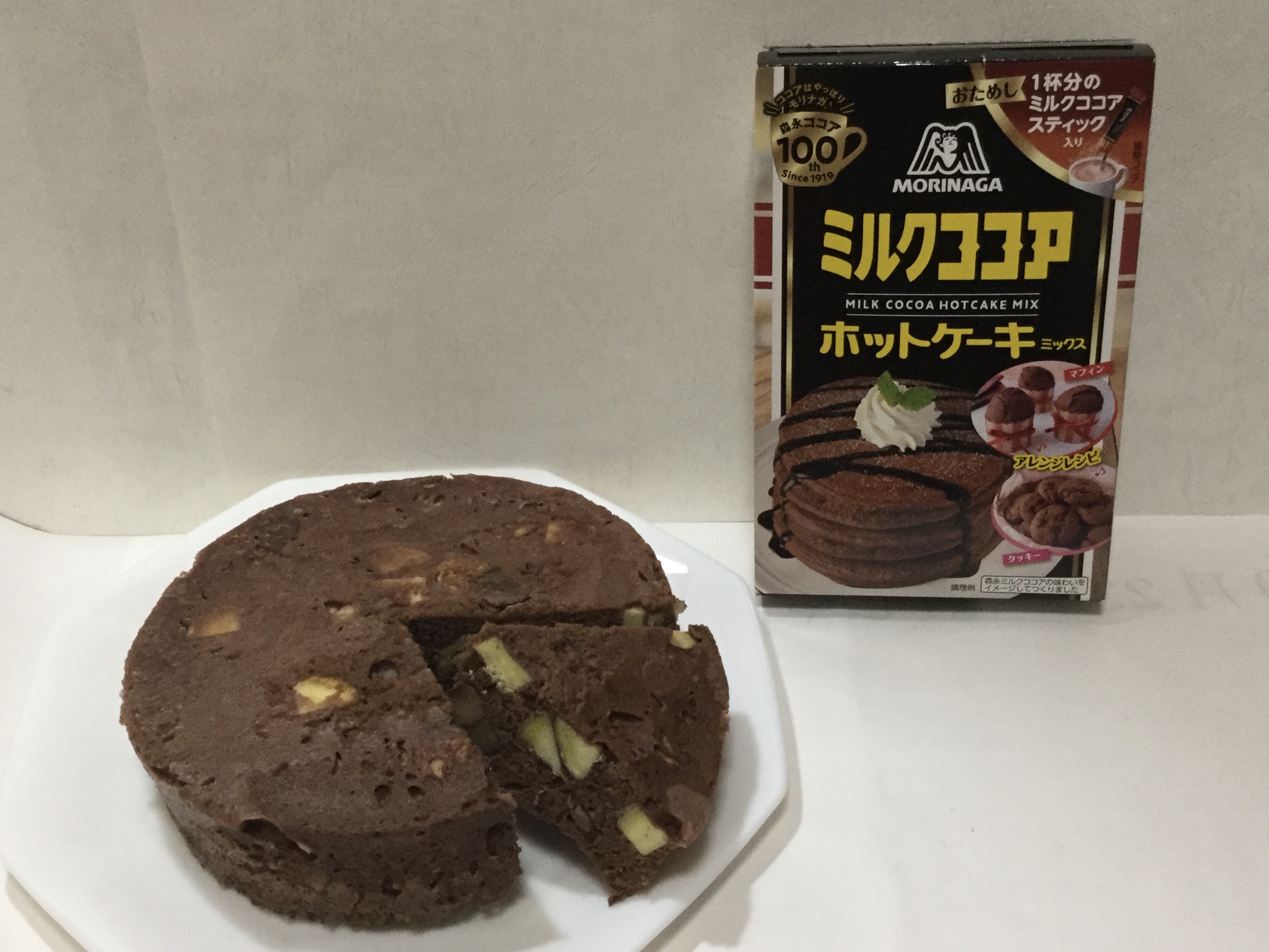 ミルクココアホットケーキミックスで さつまいも入りケーキを 焼きました エンゼルplus By 森永製菓