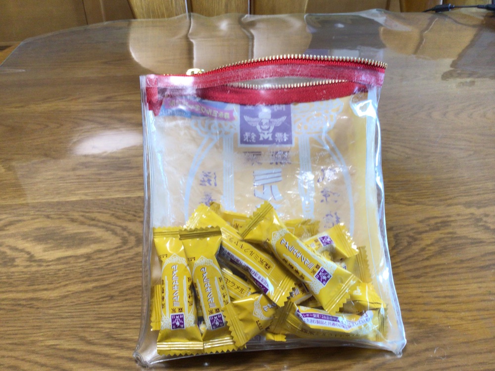YouTubeを見て お菓子の袋でポーチを作ってみた❣】森永ミルク 